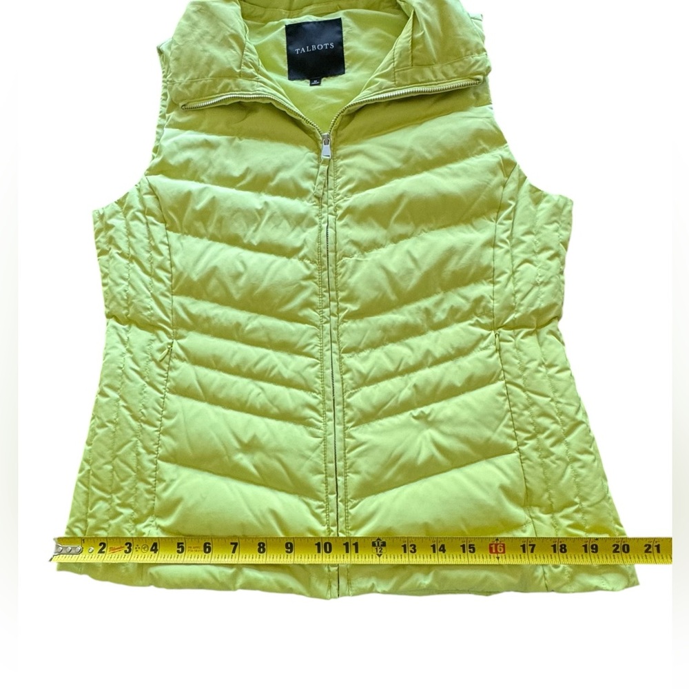 Talbots Down Puffer Vest Green Women’s Medium - Picture 8 of 10